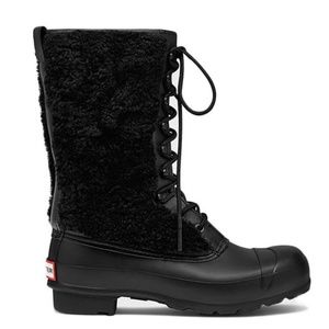 NWT HUNTER Waterproof Shearling Lined Boot, Sz 5